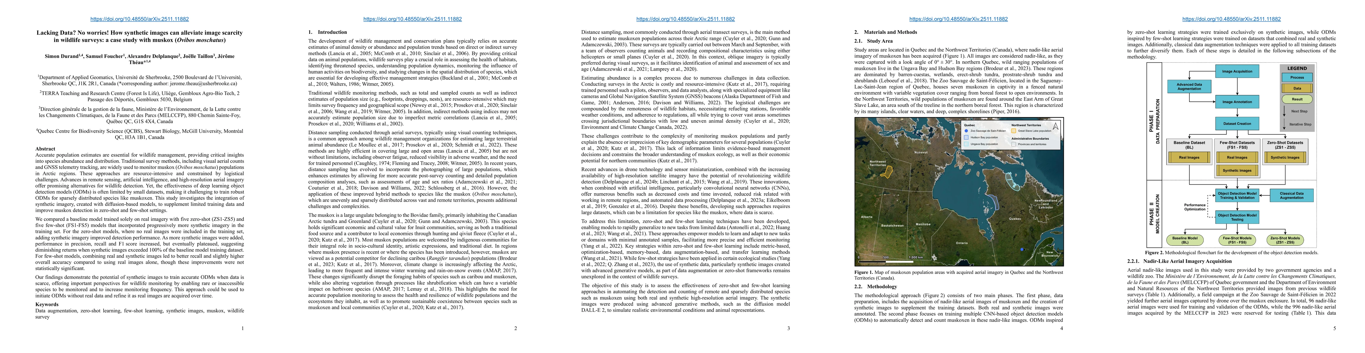 Thumbnail for Lacking Data? No worries! How synthetic images can alleviate image scarcity in wildlife surveys: a case study with muskox (Ovibos moschatus)