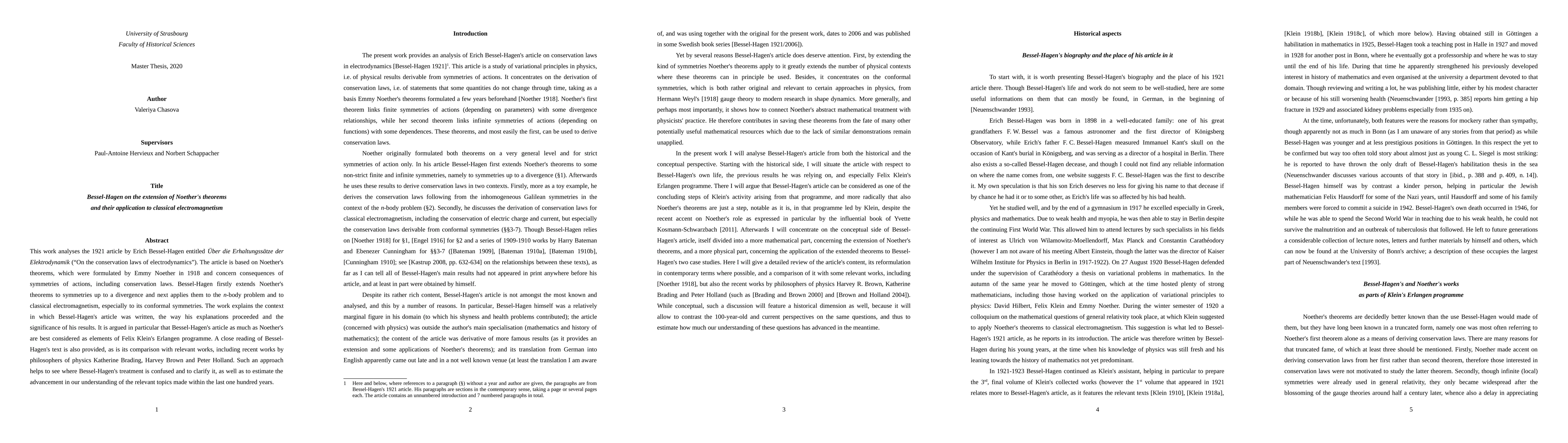 Thumbnail for Bessel-Hagen on the extension of Noether's theorems and their application to classical electromagnetism
