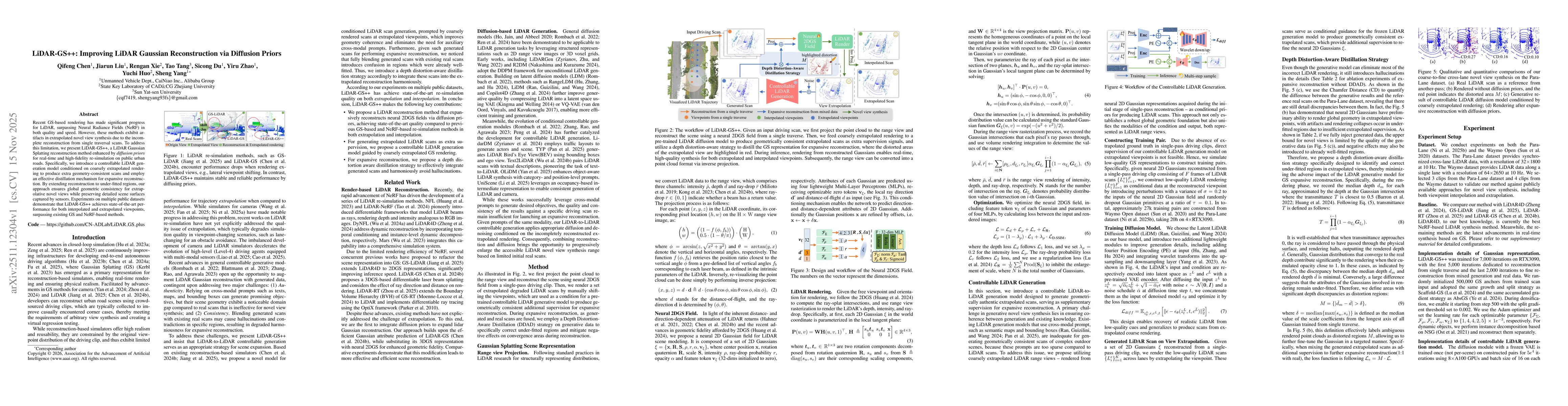 Thumbnail for LiDAR-GS++:Improving LiDAR Gaussian Reconstruction via Diffusion Priors