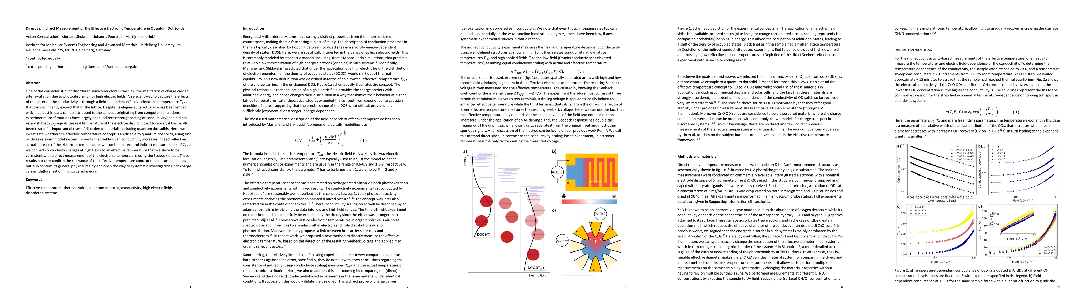 Thumbnail for Direct vs. Indirect Measurement of the Effective Electronic Temperature in Quantum Dot Solids