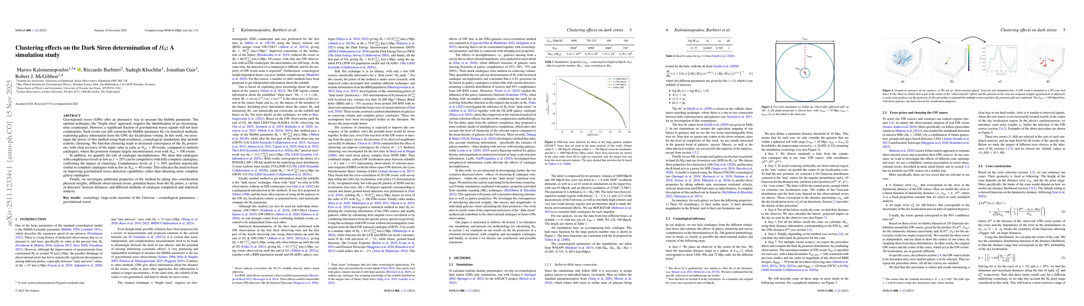 Thumbnail for Clustering effects on the Dark Siren determination of $H_0$: A simulation study