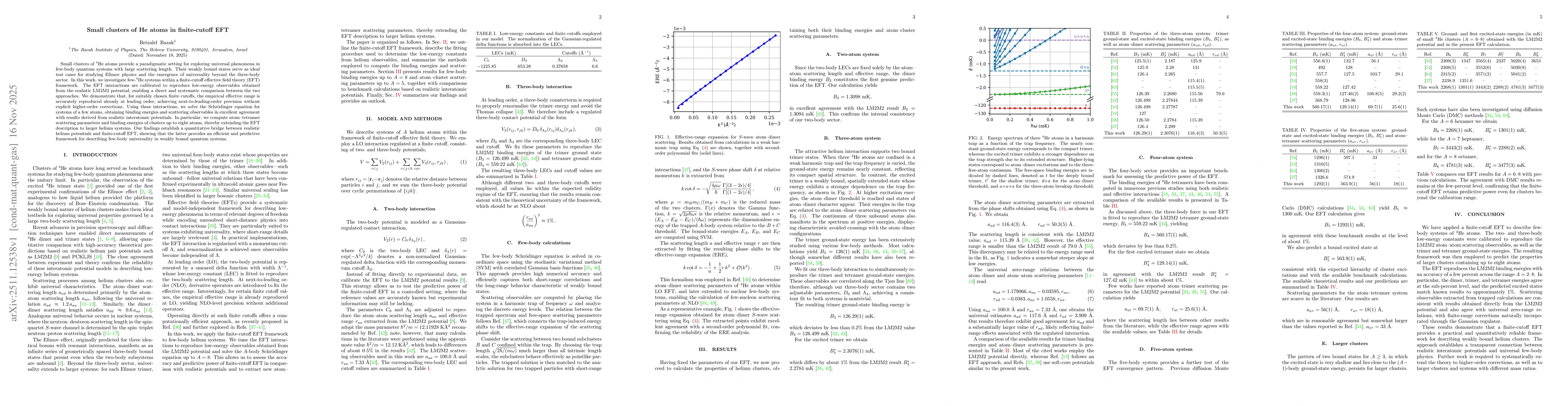 Thumbnail for Small clusters of He atoms in finite-cutoff EFT