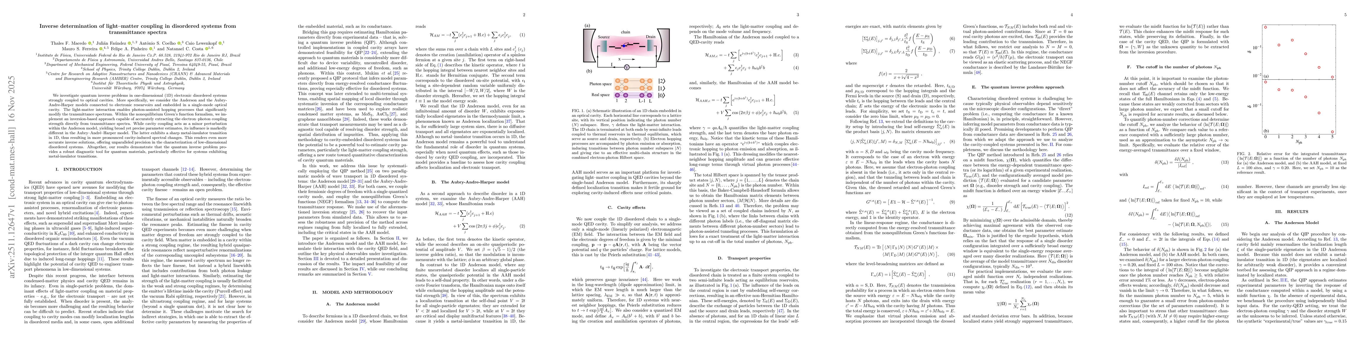 Thumbnail for Inverse determination of light-matter coupling in disordered systems from transmittance spectra
