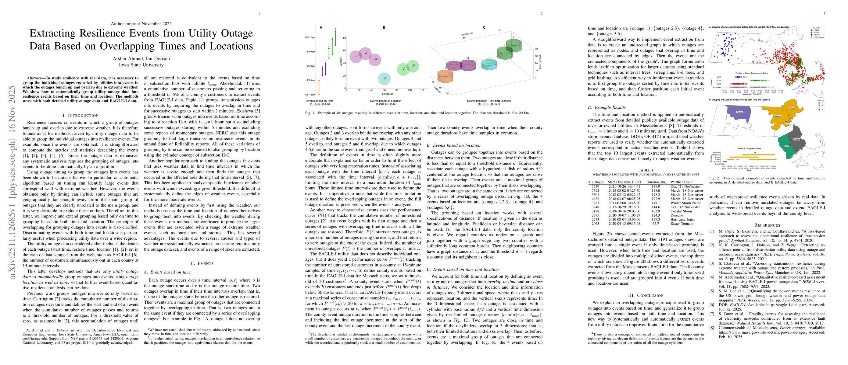 Thumbnail for Extracting resilience events from utility outage data based on overlapping times and locations