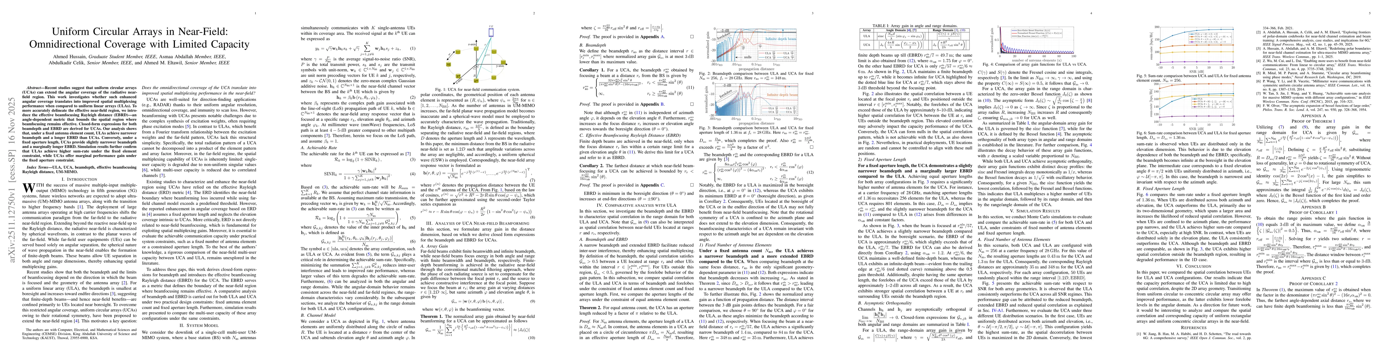 Thumbnail for Uniform Circular Arrays in Near-Field: Omnidirectional Coverage with Limited Capacity