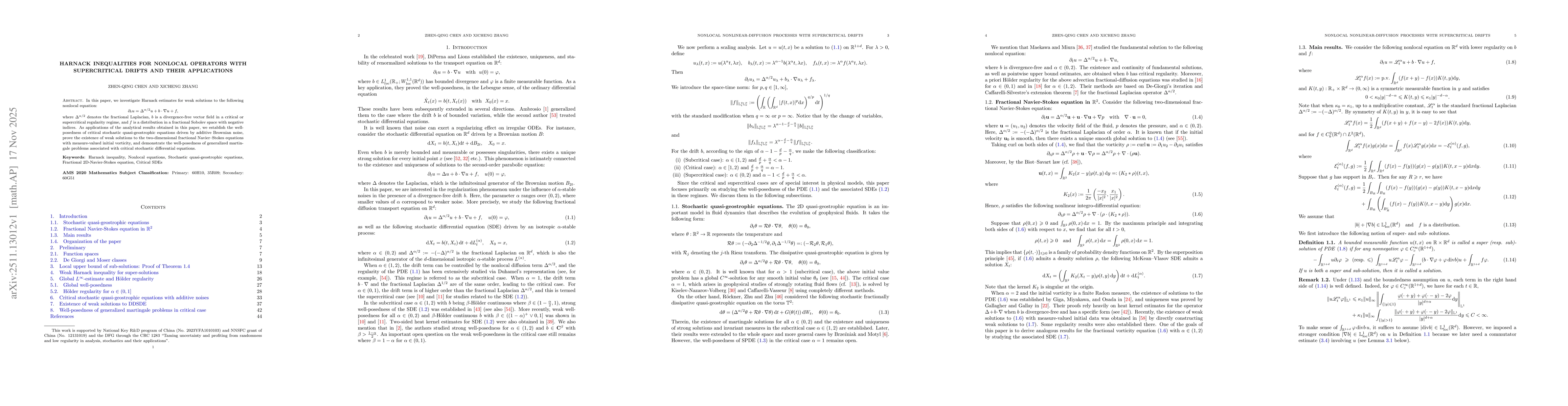 Thumbnail for Harnack inequalities for nonlocal operators with supercritical drifts and their applications