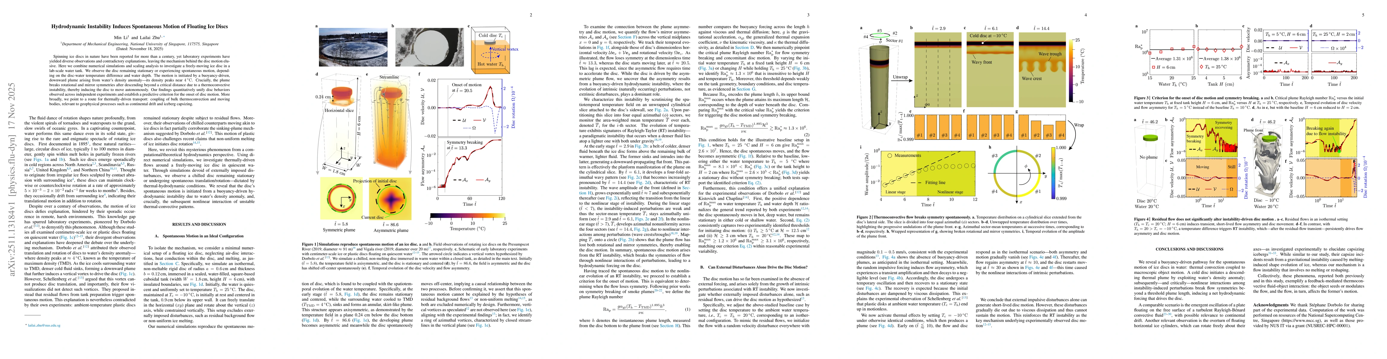 Thumbnail for Hydrodynamic Instability Induces Spontaneous Motion of Floating Ice Discs