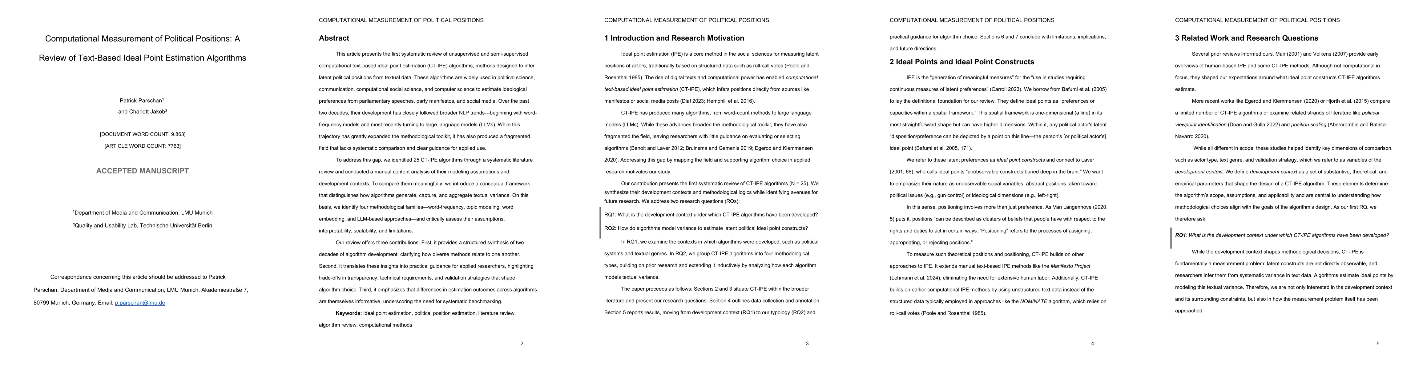 Thumbnail for Computational Measurement of Political Positions: A Review of Text-Based Ideal Point Estimation Algorithms