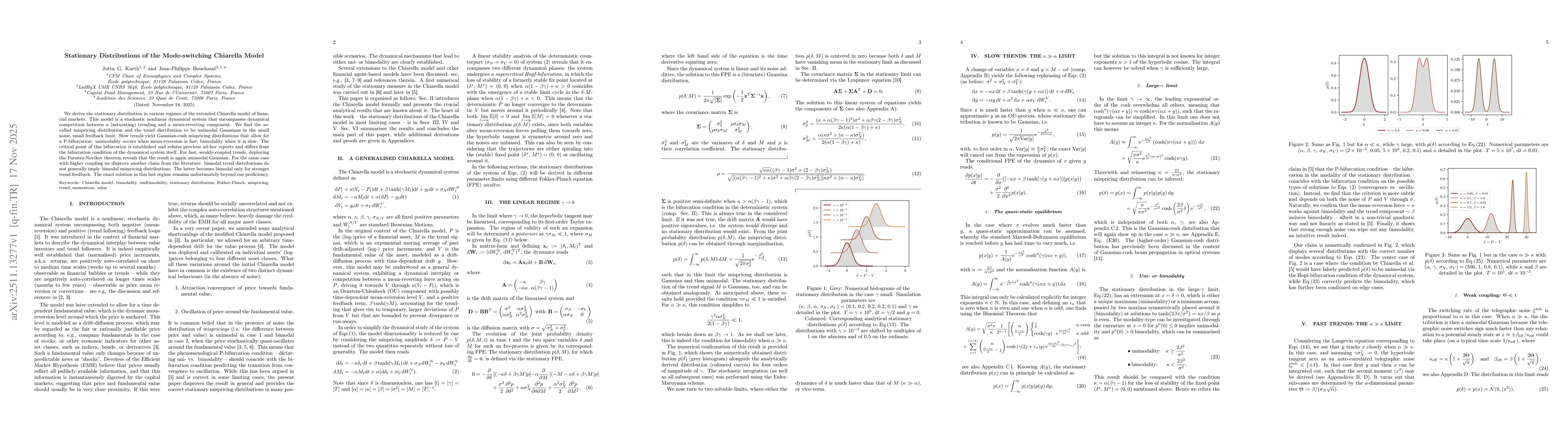 Thumbnail for Stationary Distributions of the Mode-switching Chiarella Model
