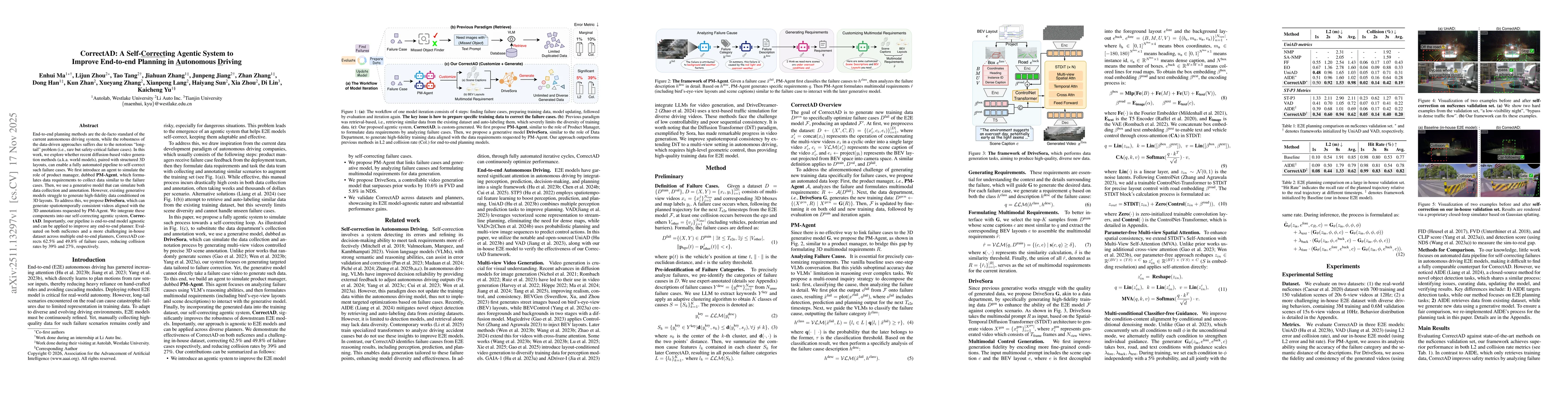 Thumbnail for CorrectAD: A Self-Correcting Agentic System to Improve End-to-end Planning in Autonomous Driving