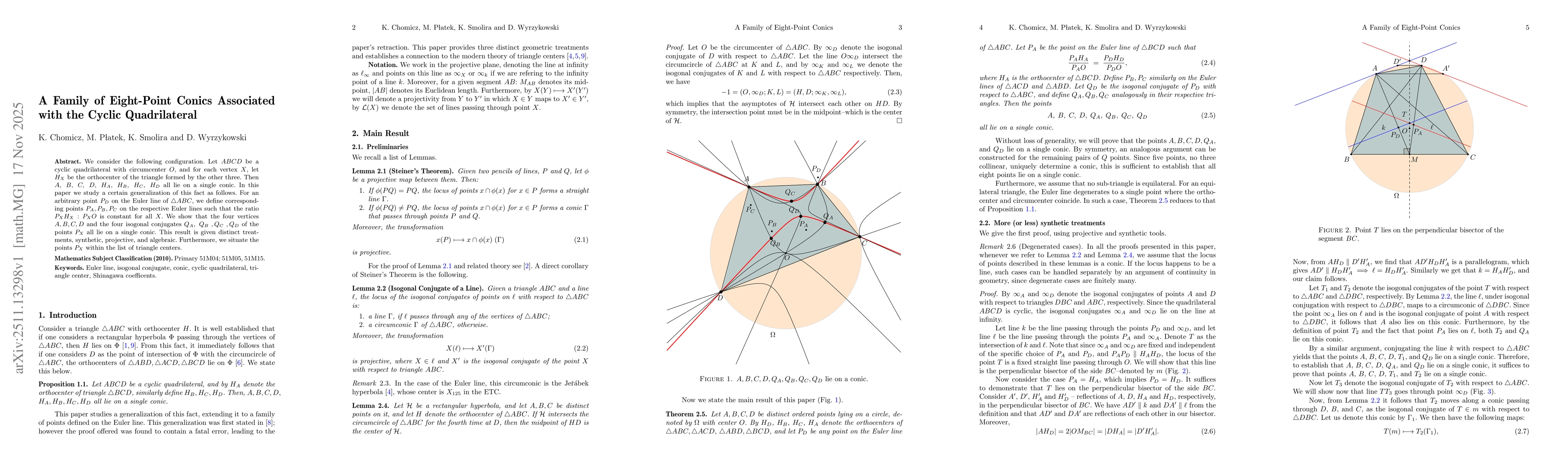 Thumbnail for A Family of Eight-Point Conics Associated with the Cyclic Quadrilateral