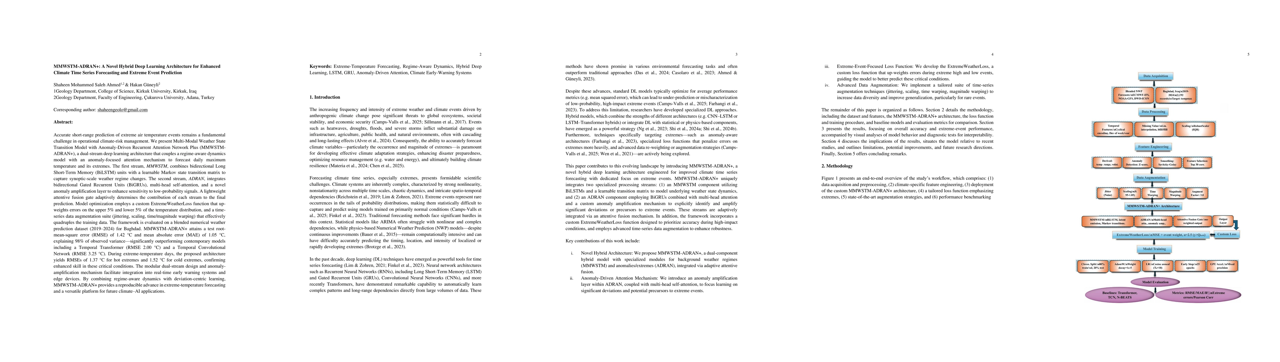 Thumbnail for MMWSTM-ADRAN+: A Novel Hybrid Deep Learning Architecture for Enhanced Climate Time Series Forecasting and Extreme Event Prediction
