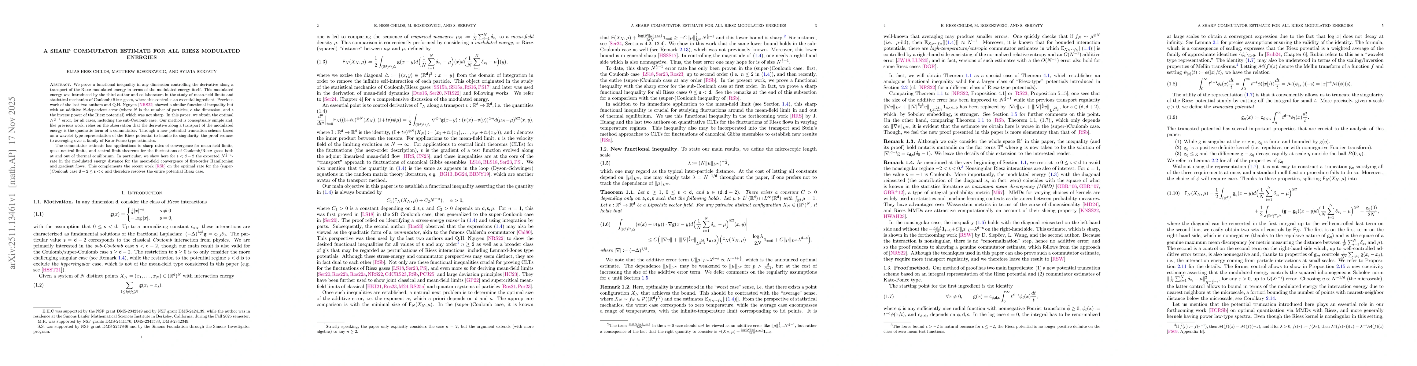 Thumbnail for A sharp commutator estimate for all Riesz modulated energies