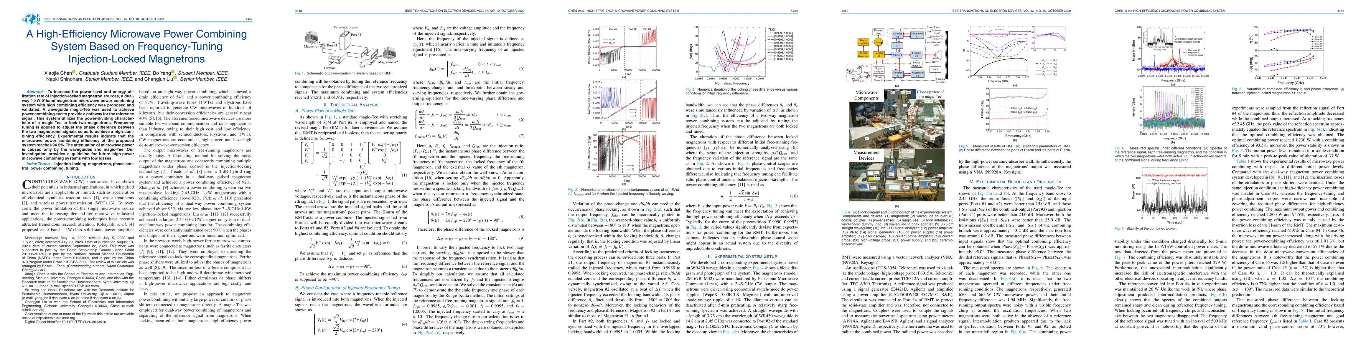 Thumbnail for A High-Efficiency Microwave Power Combining System Based on Frequency-Tuning Injection-Locked Magnetrons