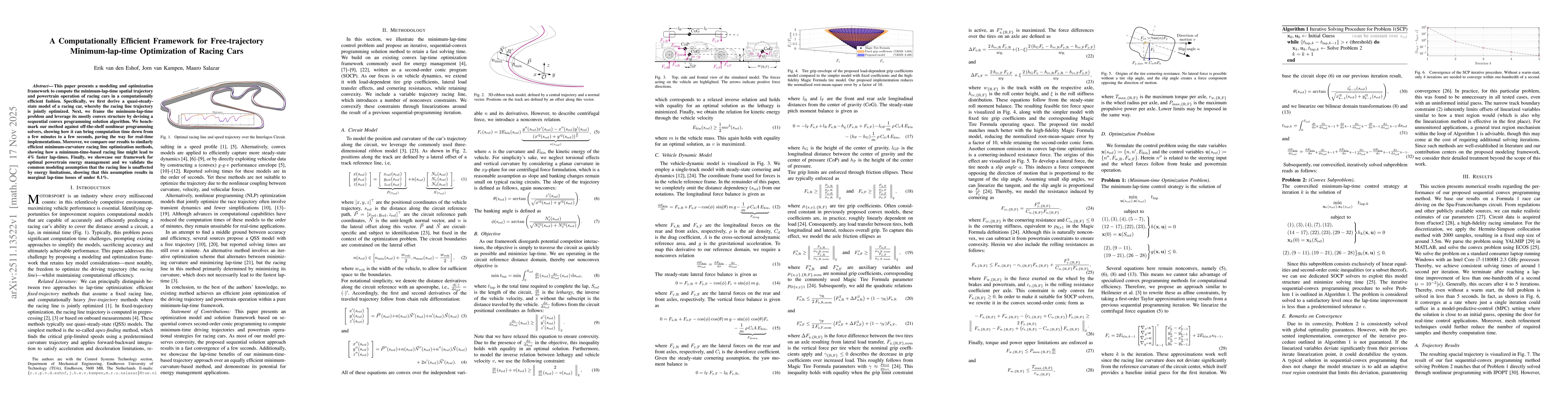 Thumbnail for A Computationally Efficient Framework for Free-trajectory Minimum-lap-time Optimization of Racing Cars