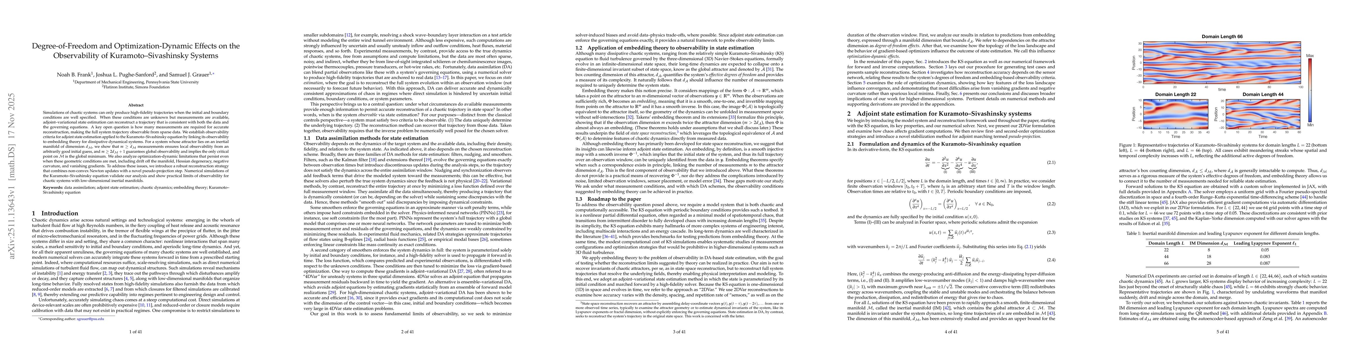 Thumbnail for Degree-of-freedom and optimization-dynamic effects on the observability of Kuramoto-Sivashinsky systems