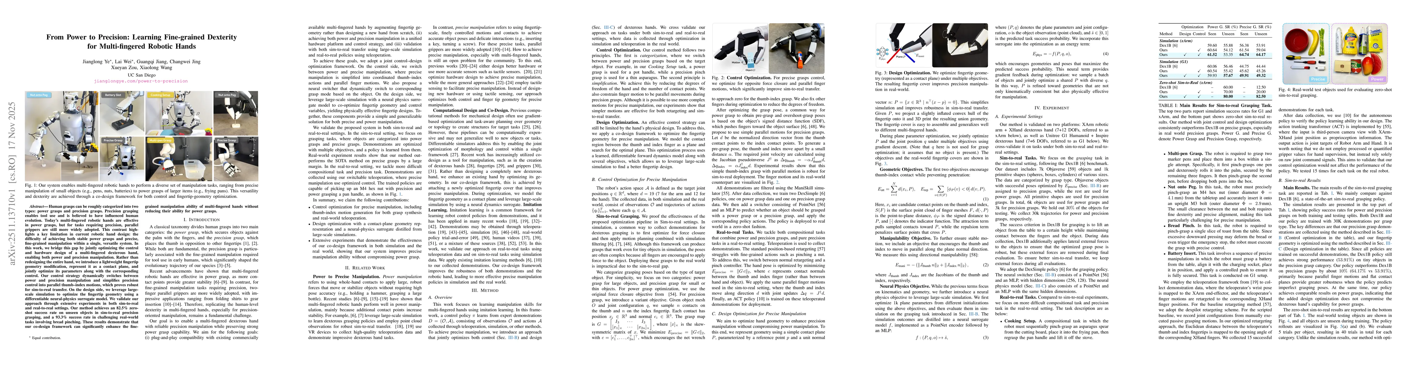 Thumbnail for From Power to Precision: Learning Fine-grained Dexterity for Multi-fingered Robotic Hands