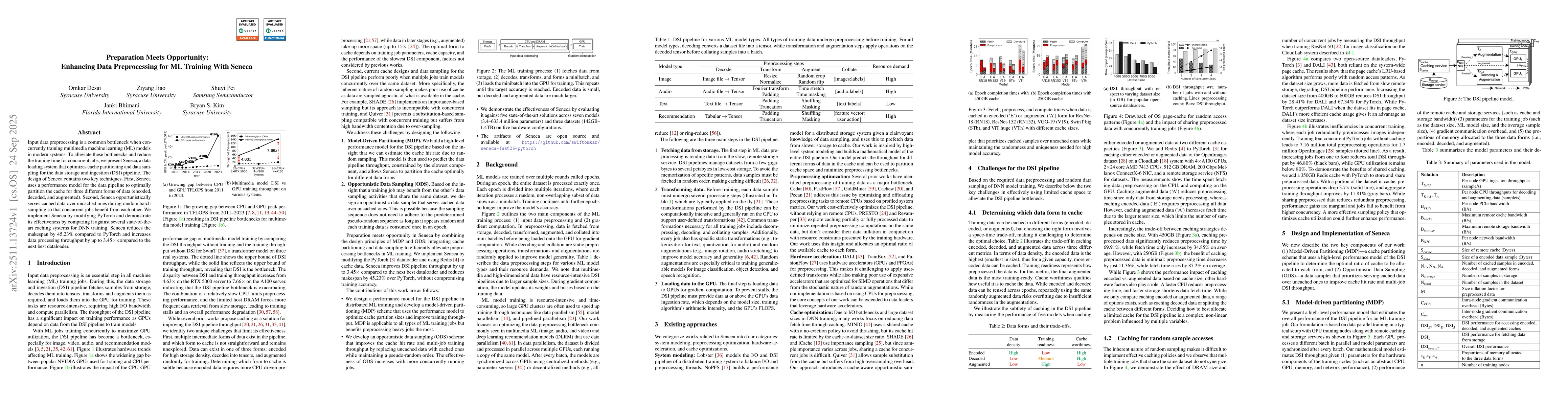 Thumbnail for Preparation Meets Opportunity: Enhancing Data Preprocessing for ML Training With Seneca