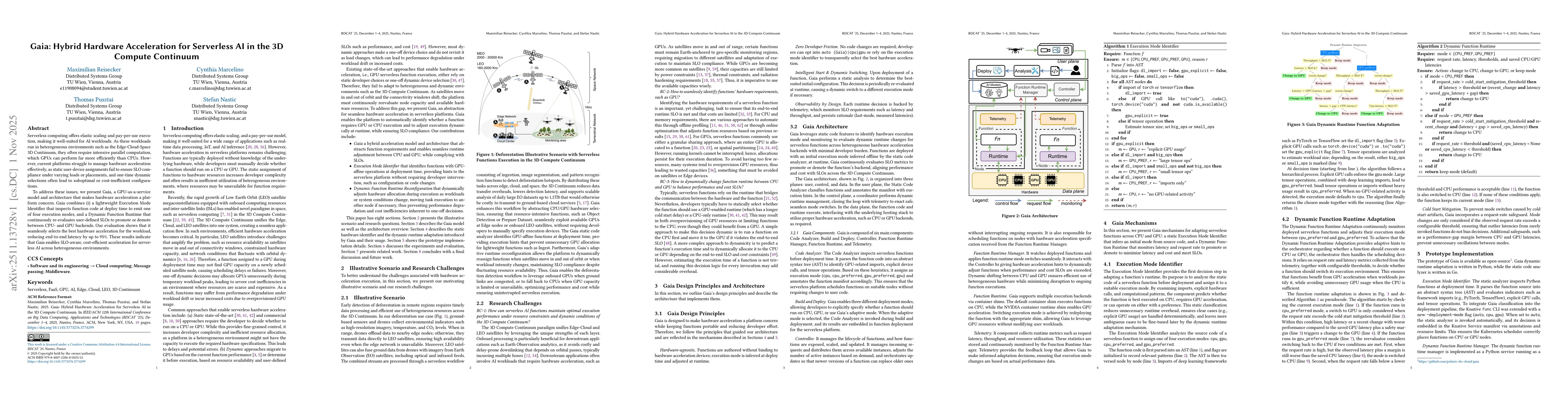 Thumbnail for Gaia: Hybrid Hardware Acceleration for Serverless AI in the 3D Compute Continuum