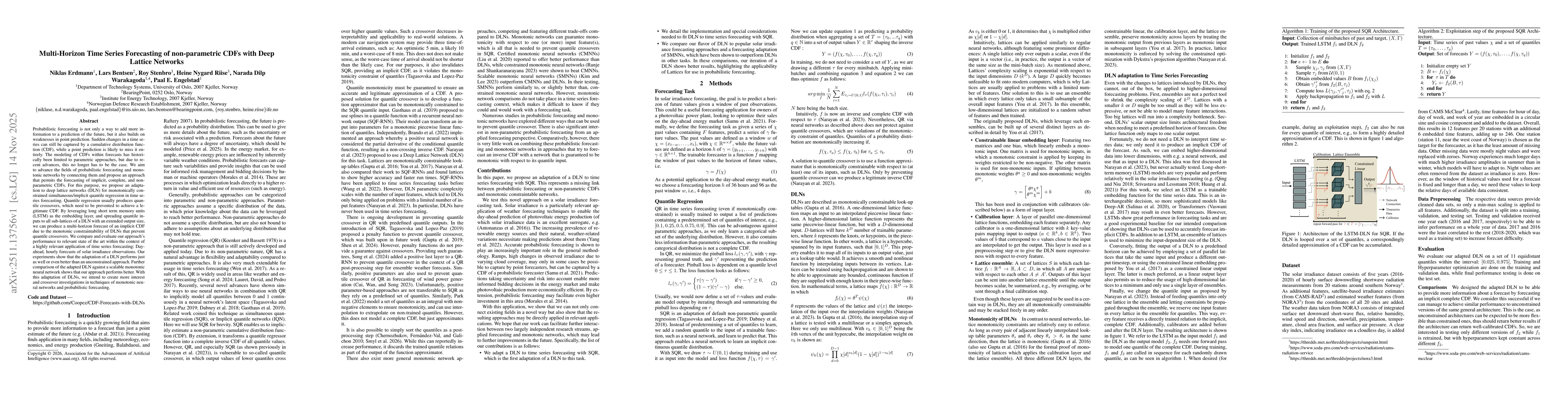Thumbnail for Multi-Horizon Time Series Forecasting of non-parametric CDFs with Deep Lattice Networks