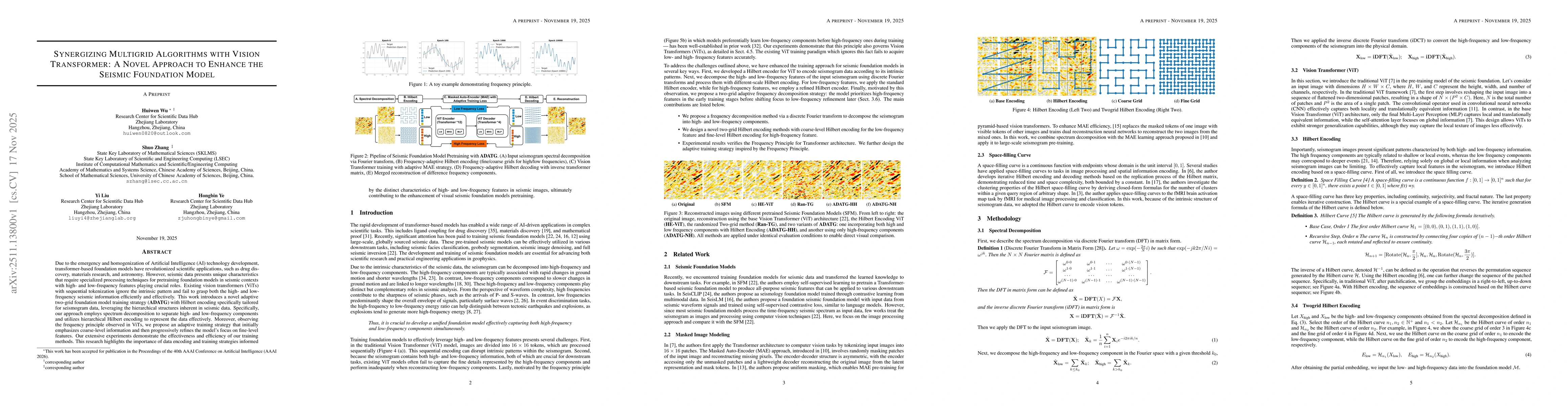 Thumbnail for Synergizing Multigrid Algorithms with Vision Transformer: A Novel Approach to Enhance the Seismic Foundation Model