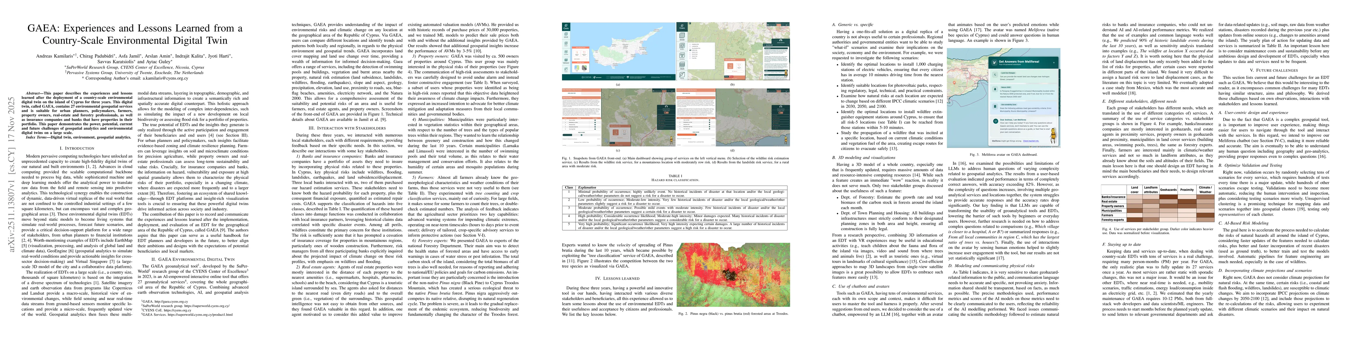 Thumbnail for GAEA: Experiences and Lessons Learned from a Country-Scale Environmental Digital Twin