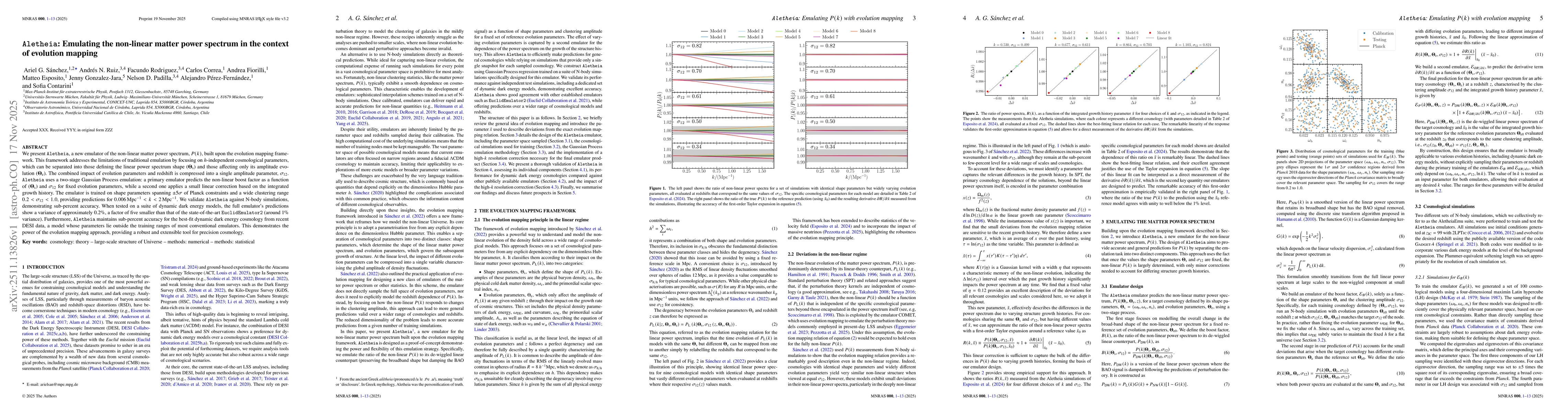 Thumbnail for Aletheia: Emulating the non-linear matter power spectrum in the context of evolution mapping