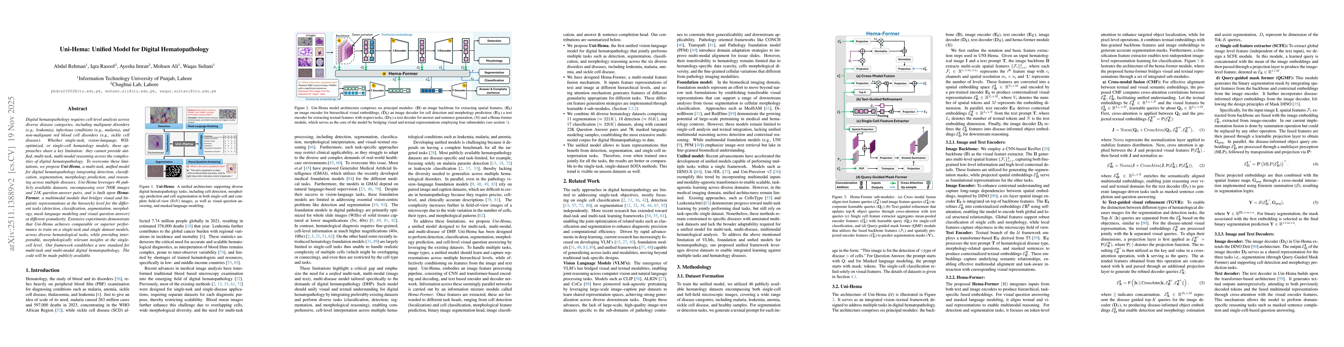 Thumbnail for Uni-Hema: Unified Model for Digital Hematopathology