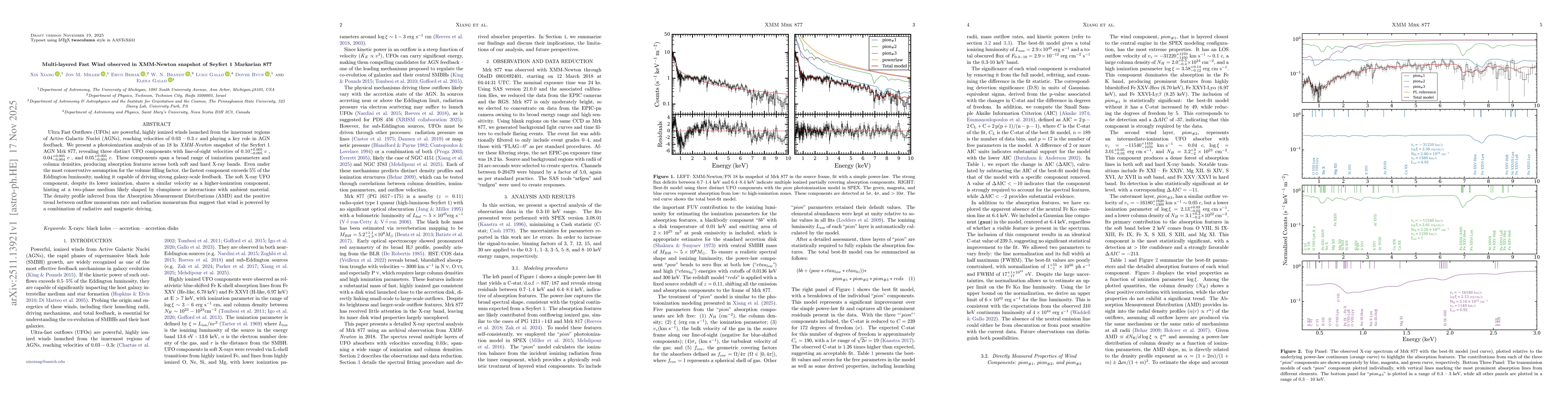 Thumbnail for Multi-layered Fast Wind observed in XMM-Newton snapshot of Seyfert 1 Markarian 877