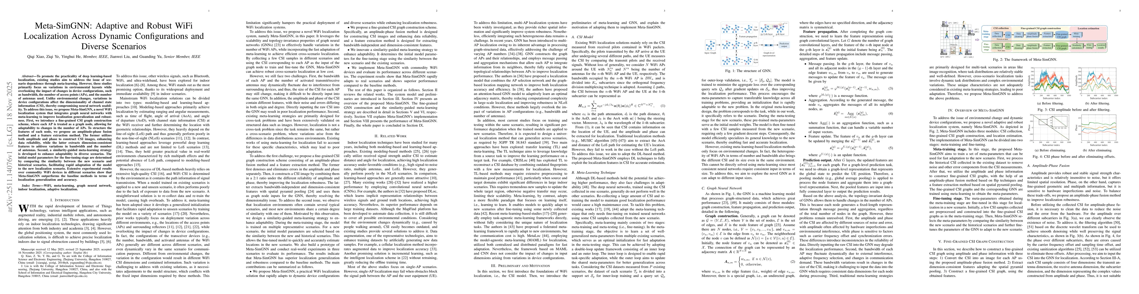 Thumbnail for Meta-SimGNN: Adaptive and Robust WiFi Localization Across Dynamic Configurations and Diverse Scenarios