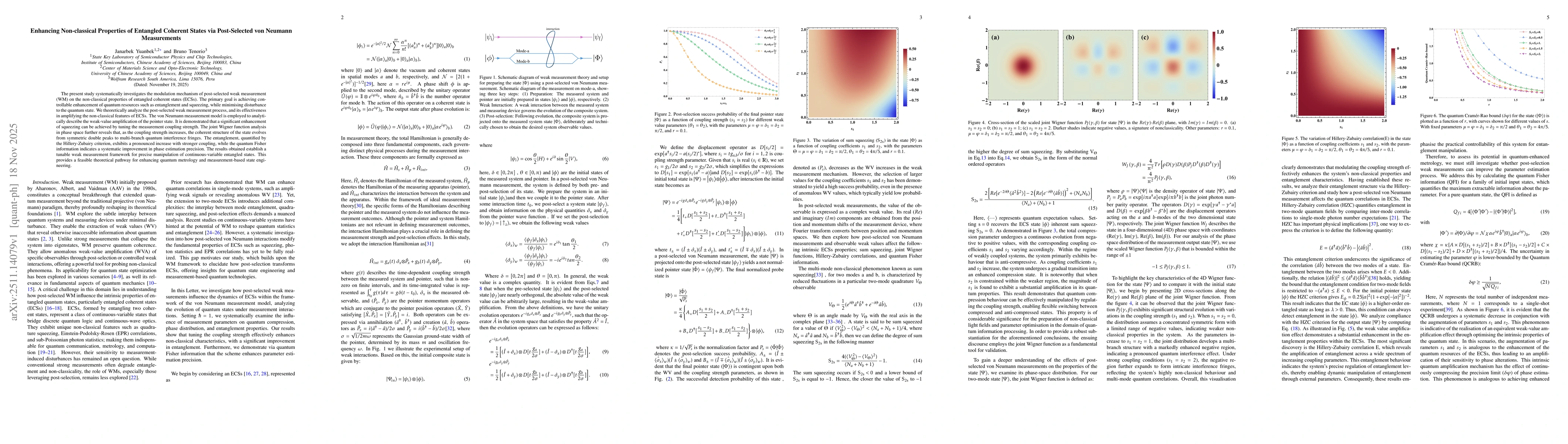 Thumbnail for Enhancing Non-classical Properties of Entangled Coherent States via Post-Selected von Neumann Measurements