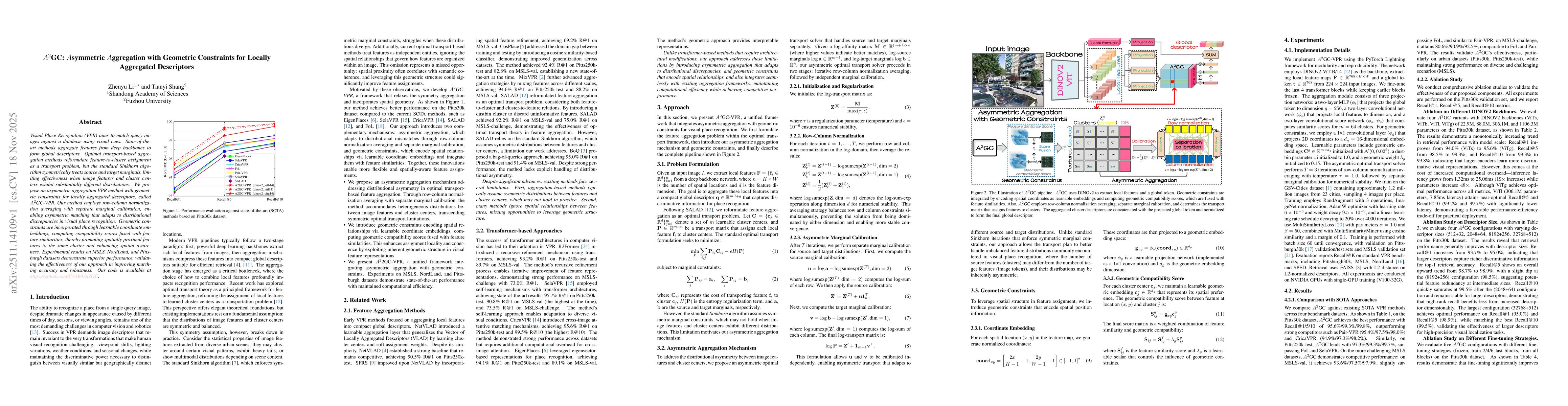 Thumbnail for $A^2$GC: $A$symmetric $A$ggregation with Geometric Constraints for Locally Aggregated Descriptors