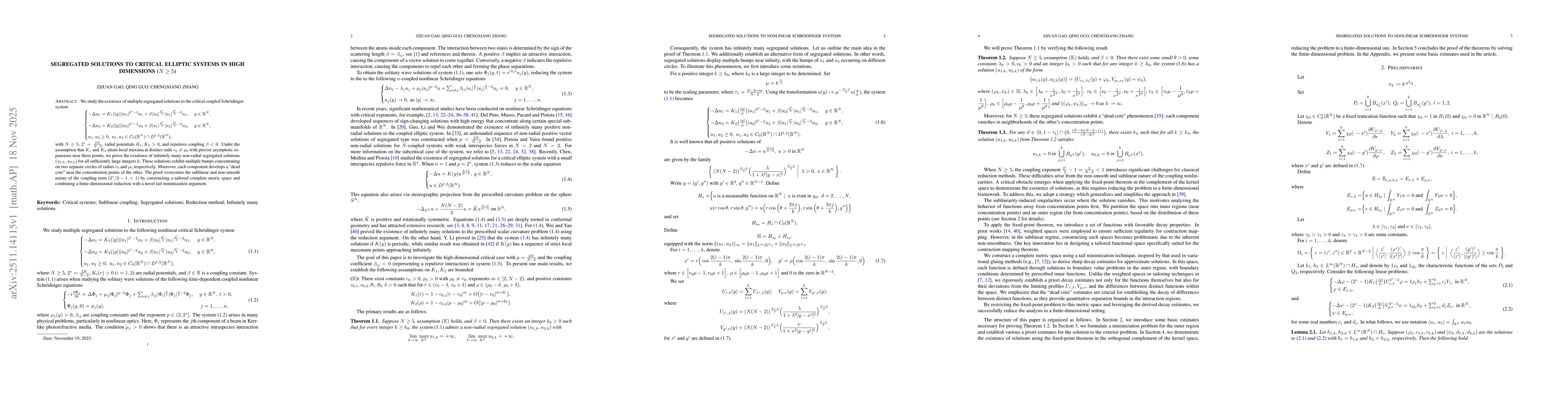 Thumbnail for Segregated Solutions to Critical Elliptic Systems in High Dimensions ($N \geq 5$)