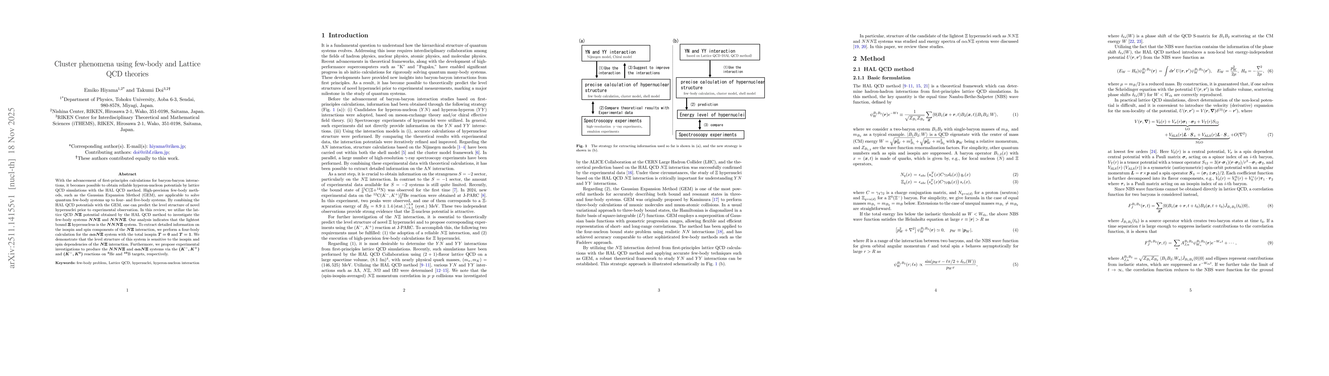 Thumbnail for Cluster phenomena using few-body and Lattice QCD theories