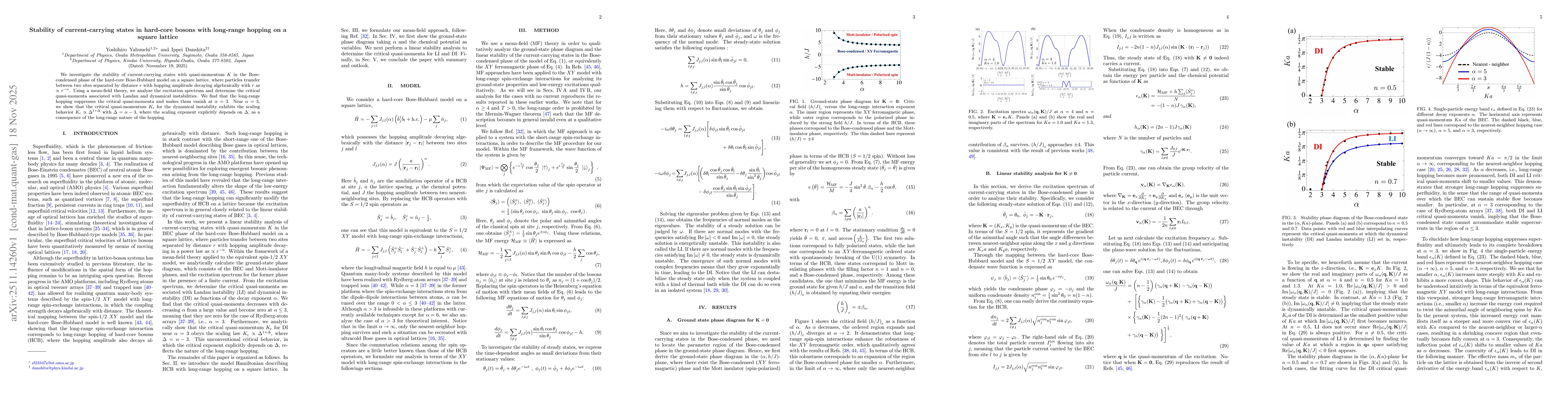 Thumbnail for Stability of current-carrying states in hard-core bosons with long-range hopping on a square lattice
