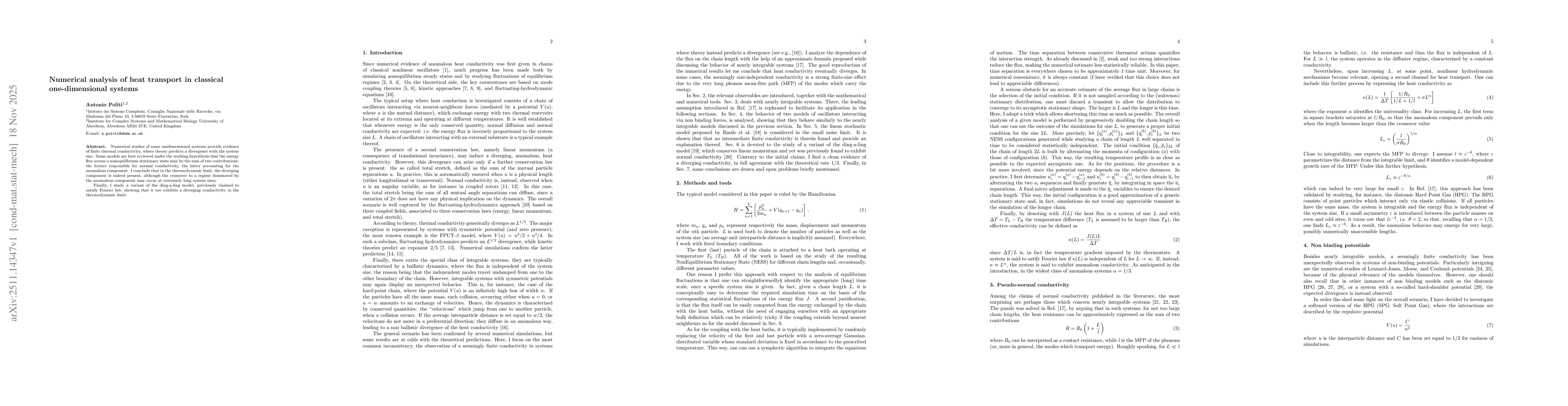 Thumbnail for Numerical analysis of heat transport in classical one-dimensional systems