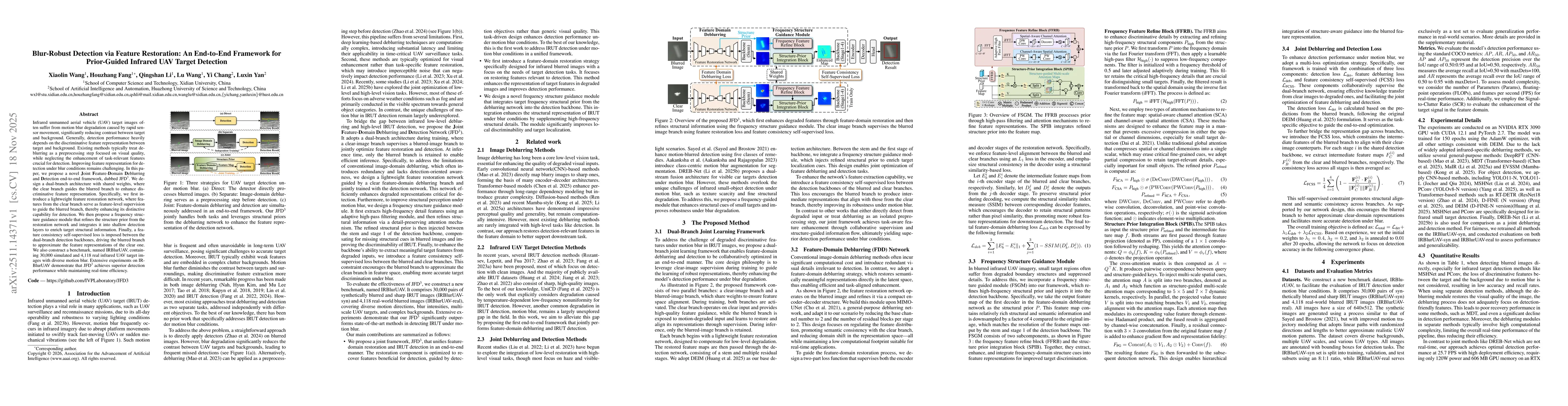 Thumbnail for Blur-Robust Detection via Feature Restoration: An End-to-End Framework for Prior-Guided Infrared UAV Target Detection