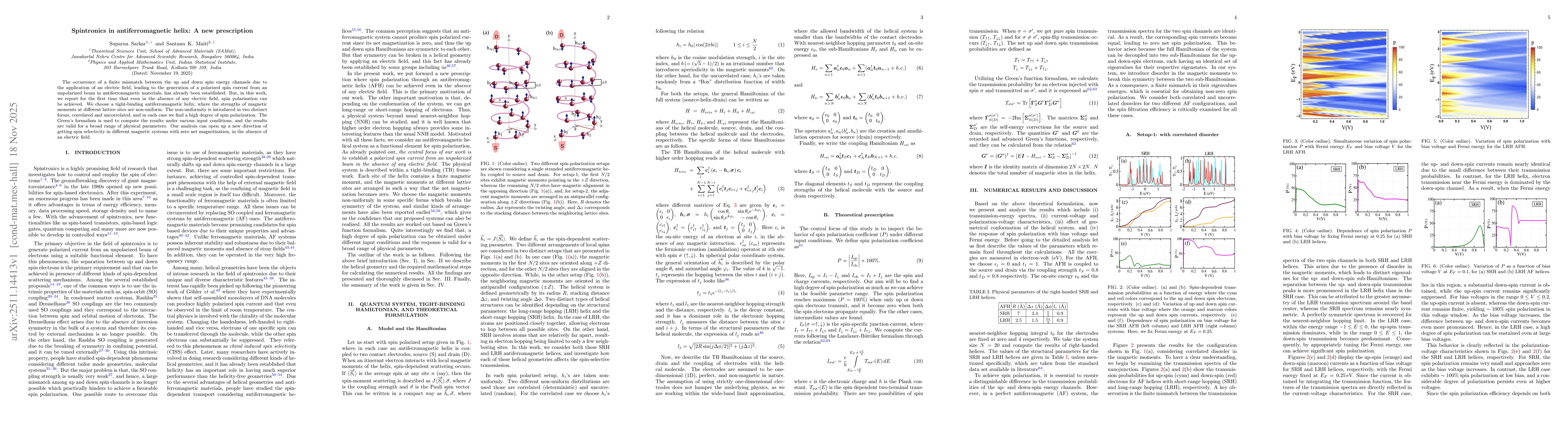 Thumbnail for Spintronics in antiferromagnetic helix: A new prescription