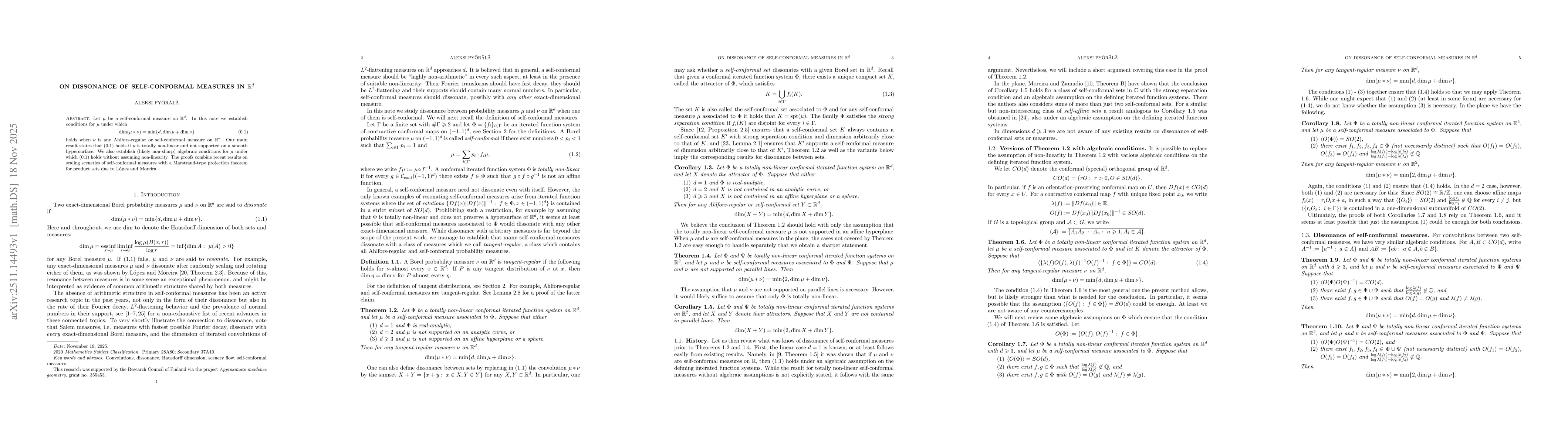Thumbnail for On dissonance of self-conformal measures in $\mathbb{R}^d$