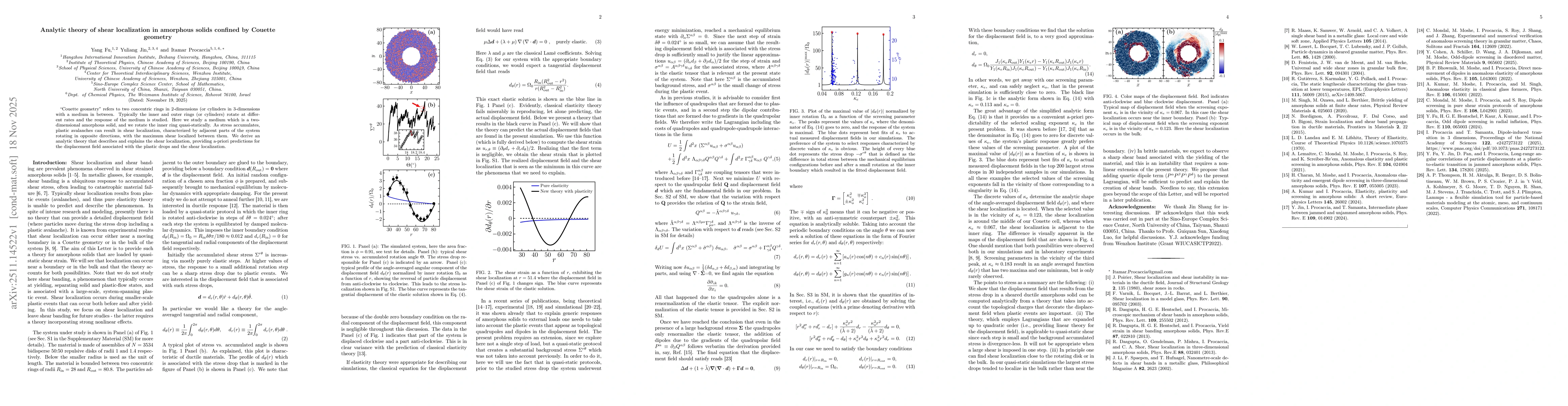 Thumbnail for Analytic theory of shear localization in amorphous solids confined by Couette geometry
