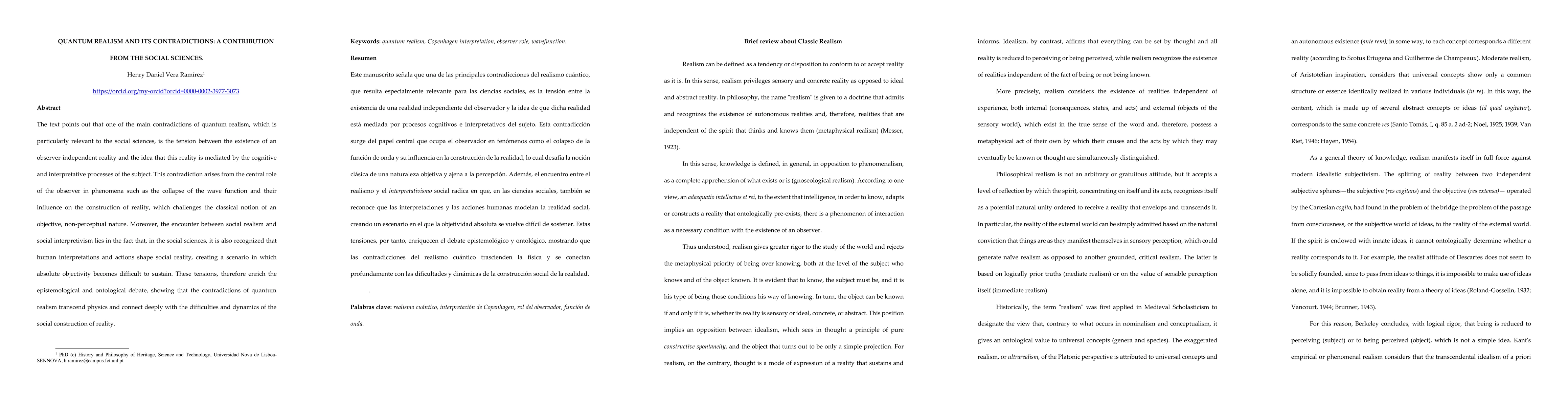 Thumbnail for Quantum realism and its contradictions: a contribution form the social sciences