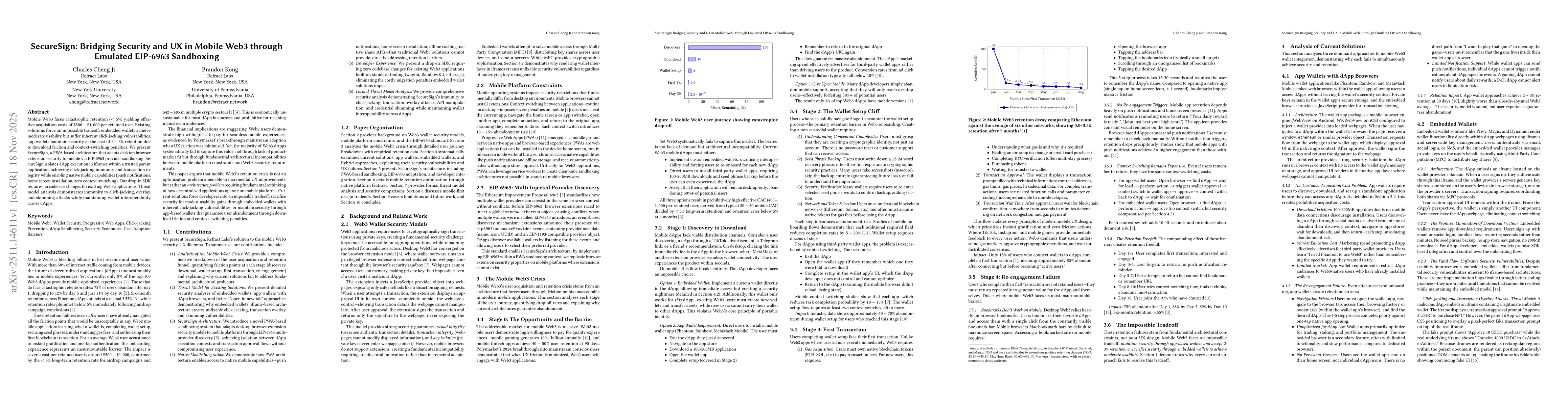 Thumbnail for SecureSign: Bridging Security and UX in Mobile Web3 through Emulated EIP-6963 Sandboxing