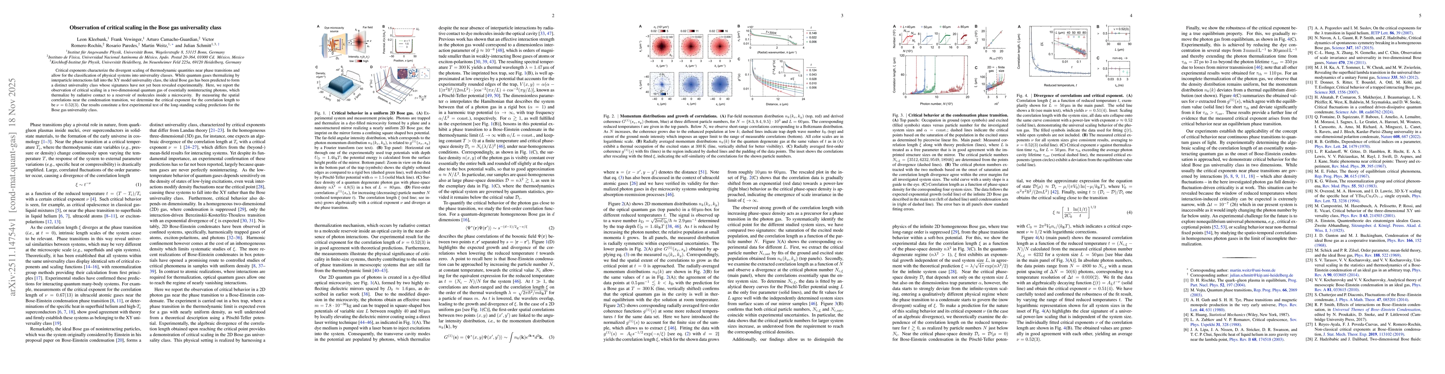 Thumbnail for Observation of critical scaling in the Bose gas universality class