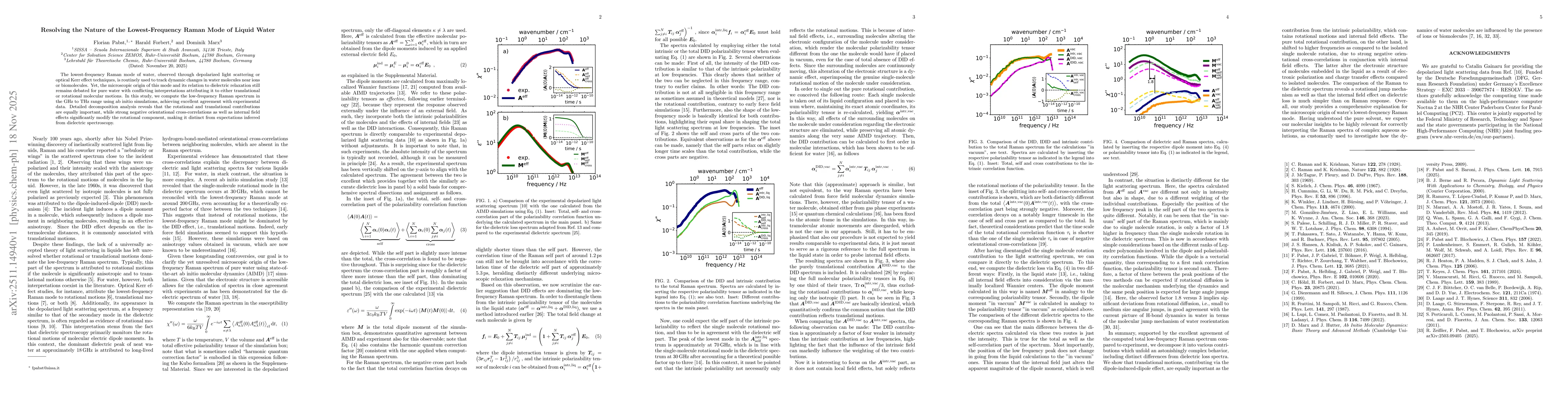 Thumbnail for Resolving the Nature of the Lowest-Frequency Raman Mode of Liquid Water