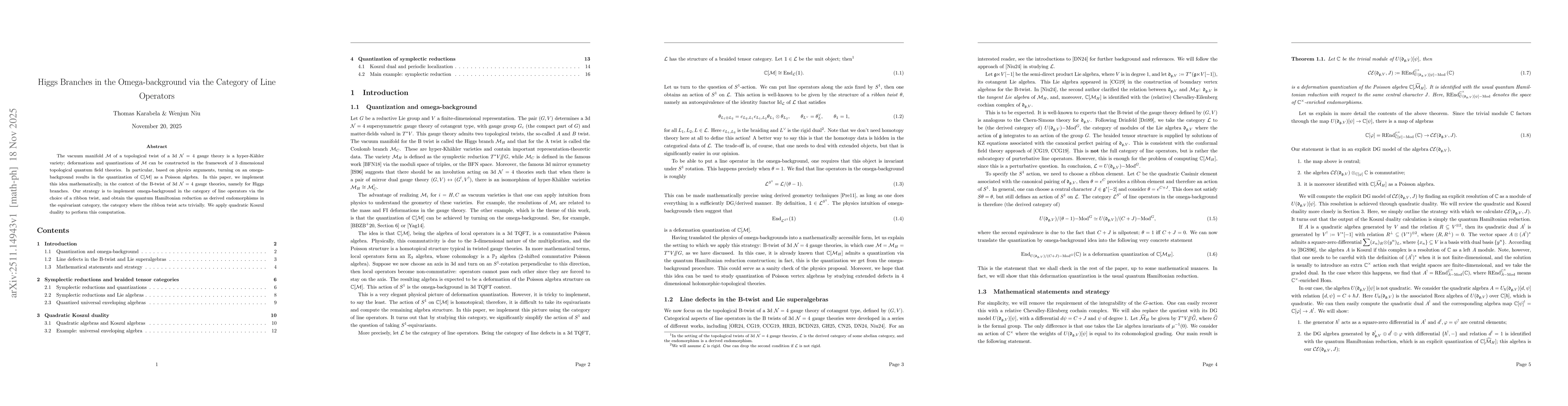 Thumbnail for Higgs Branches in the Omega-background via the Category of Line Operators