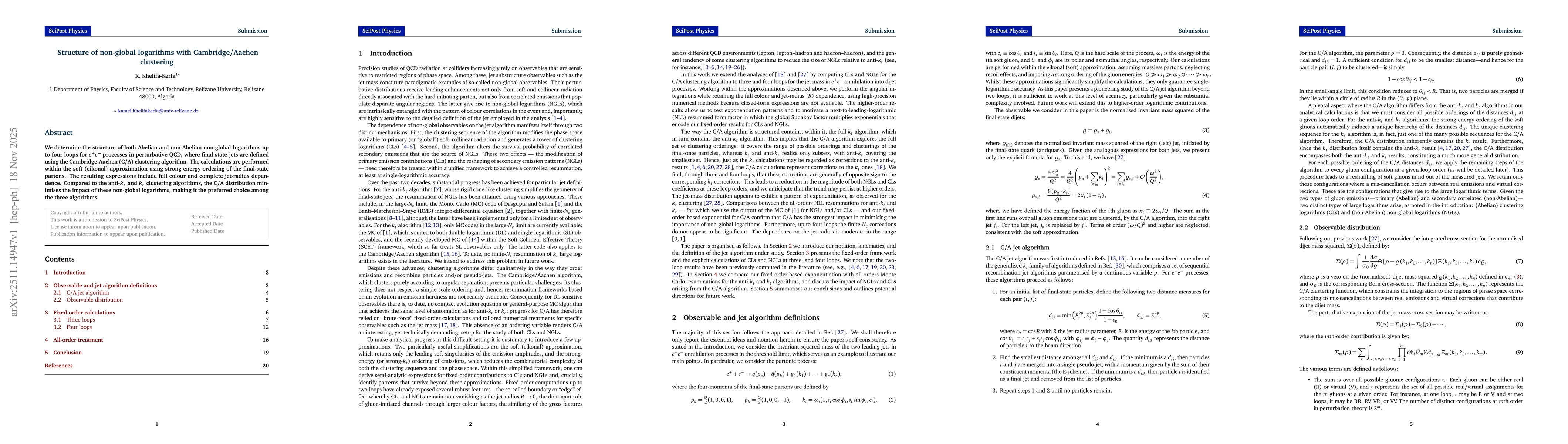 Thumbnail for Structure of non-global logarithms with Cambridge/Aachen clustering