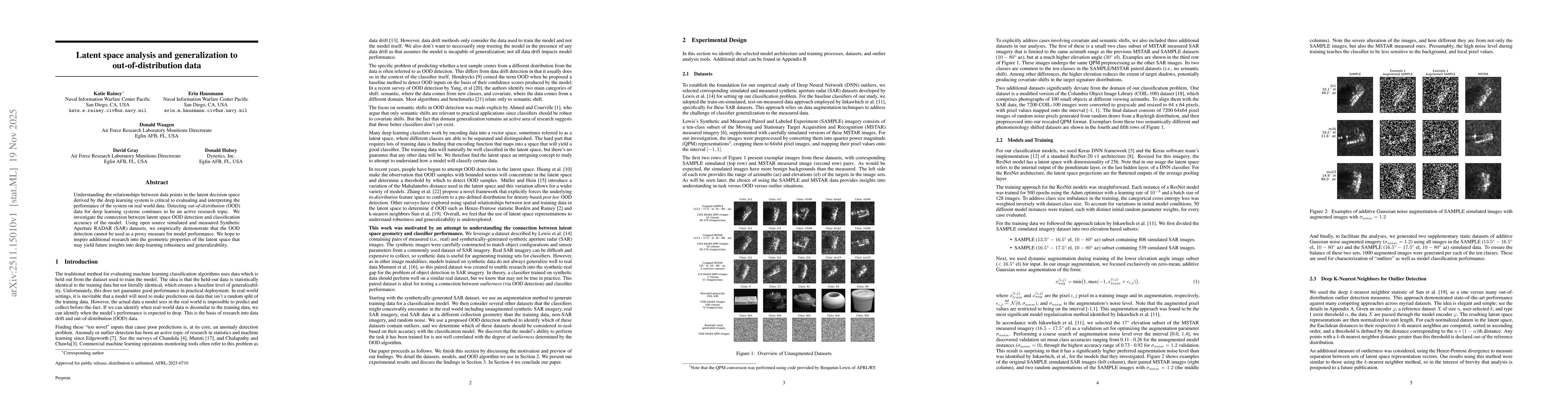 Thumbnail for Latent space analysis and generalization to out-of-distribution data