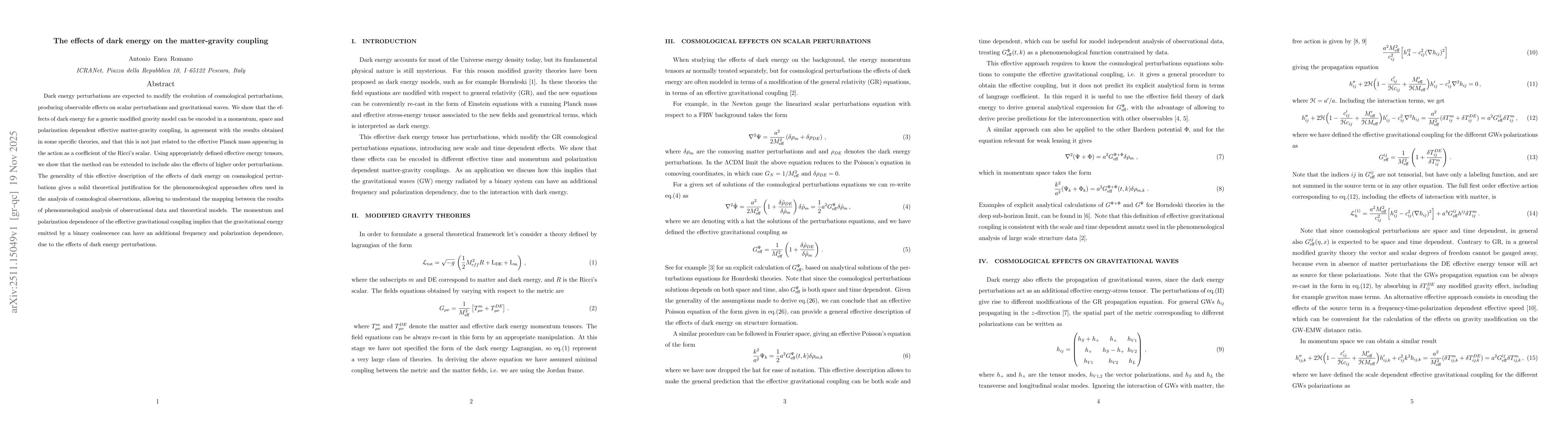 Thumbnail for The effects of dark energy on the matter-gravity coupling