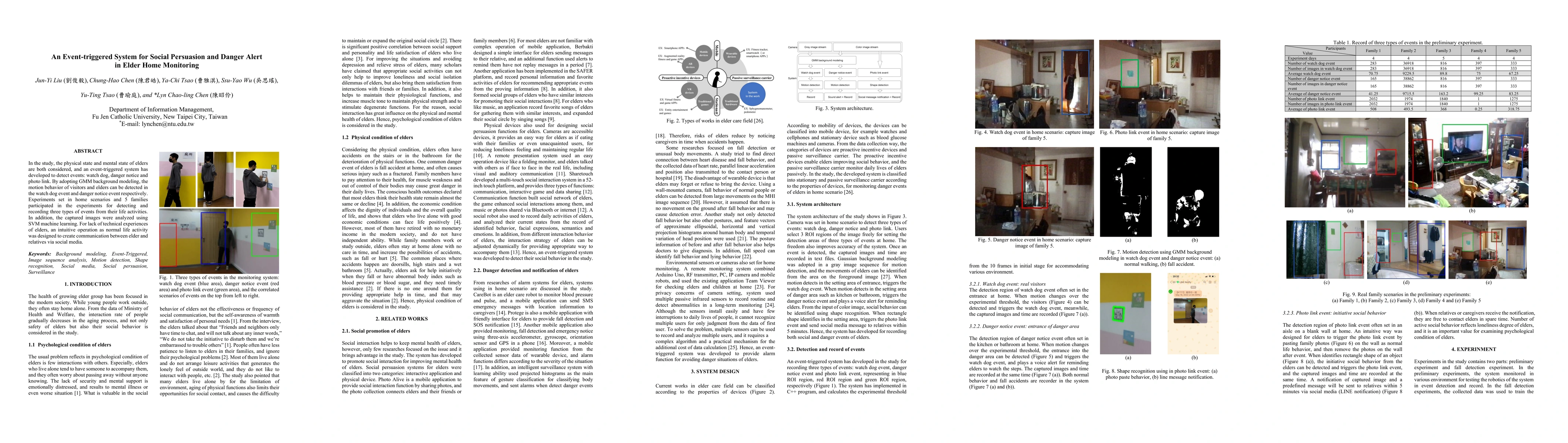 Thumbnail for An Event-triggered System for Social Persuasion and Danger Alert in Elder Home Monitoring
