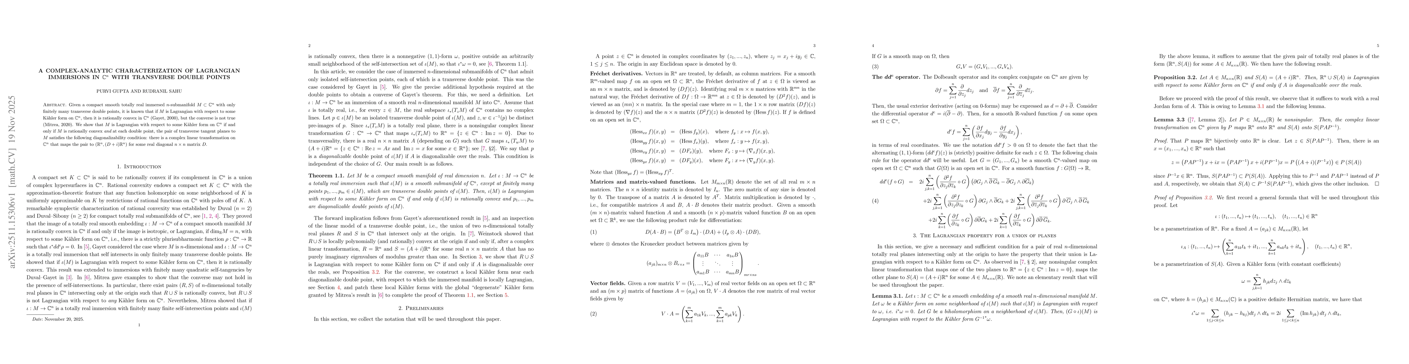 Thumbnail for A complex-analytic characterization of Lagrangian immersions in $\mathbb C^n$ with transverse double points